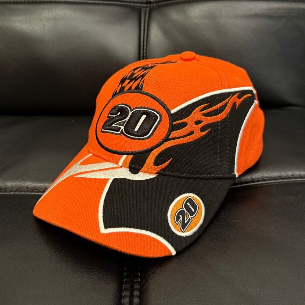 New - Vintage #20 Racing Orange/Black Strap Back Cap Hat